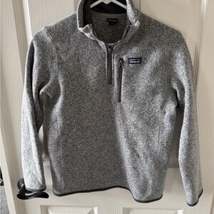 Patagonia Kids Zip-Up Gray Sweater